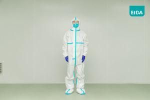 Protective Coverall Isolation Gown Protective Clothing in White List