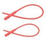 Red Rubber Latex Urethral Rectal Nelaton Catheter CE
