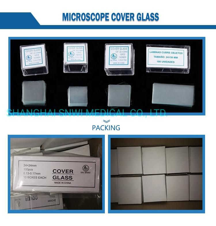 Disposable Lab Consumable Polishing Adhesion Microscope Slides Frosted Ground Edge