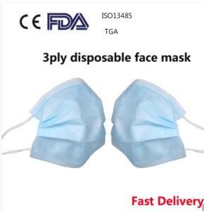 High Quality Melt-Blown Fabric Face Mask Earloop Mask Sugical Mask Medical Mask Three-Layer Mask Dust-Proof and Anti-Smoke Mask