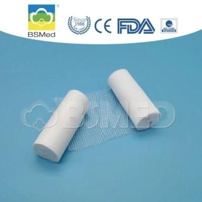Raw Cotton Disposable Medical Gauze Bandage Rolling Medical Care with FDA Ce ISO Certificates