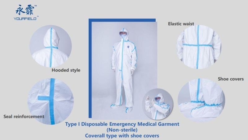 Yourfield Group Non-Wowen Fabric Disposable Protetive Garment