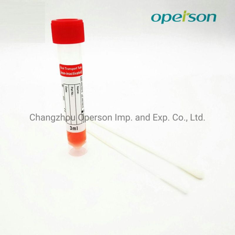 3ml Viral Transport Vtm Tube with Oral Swab Nasal Swab