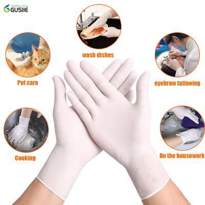 Medical Examination Disposable Nitrile Latex Gloves Powder Free Protective Glove