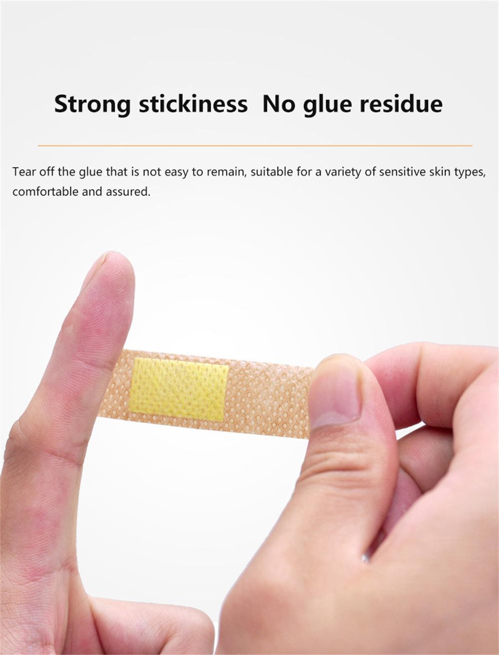 Elastic Cloth Band-Aid Fashion Design Hemostatic Patch Pack of 100 Pieces Woundplast