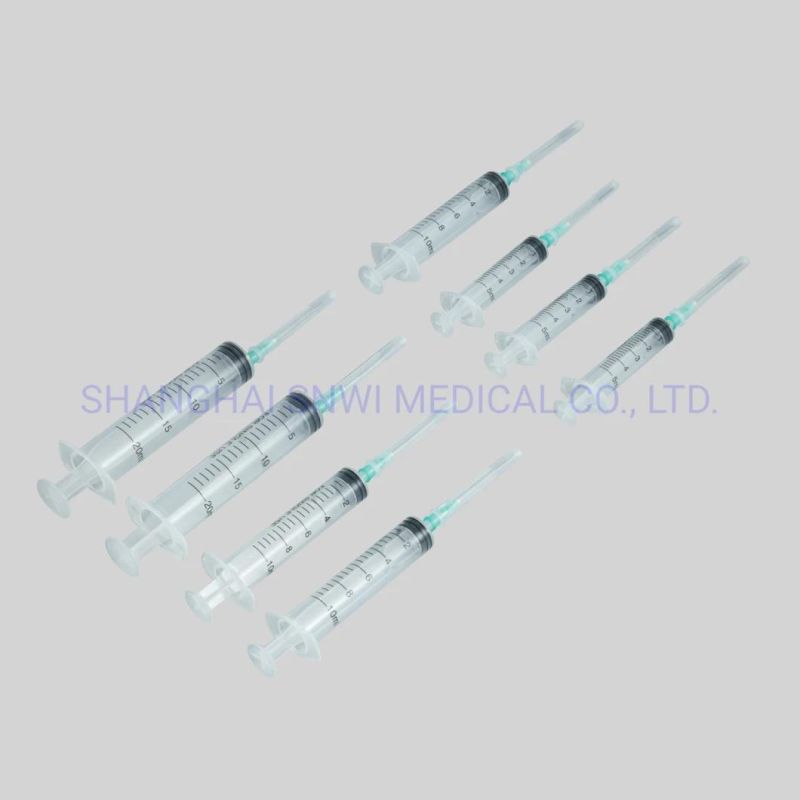 Disposable Medical Orange Cap 1ml Insulin Syringe with Fixed Needle
