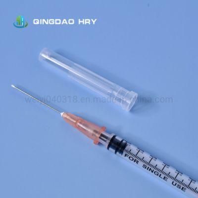 3 Parts Medical Disposable Steile Injection Syringe, Syrine with Competitive Price, FDA 510K CE&ISO Certificated