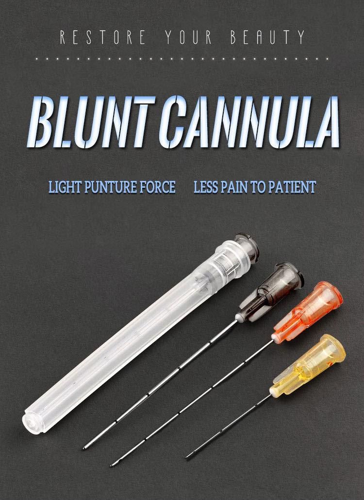 27g/30g Korea Piercing Needles Injectables Hyaluronic Acid Syringe Blunt Cannula