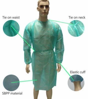 Good Price Disposable Safety Medical Surgical PP Isolation Gown