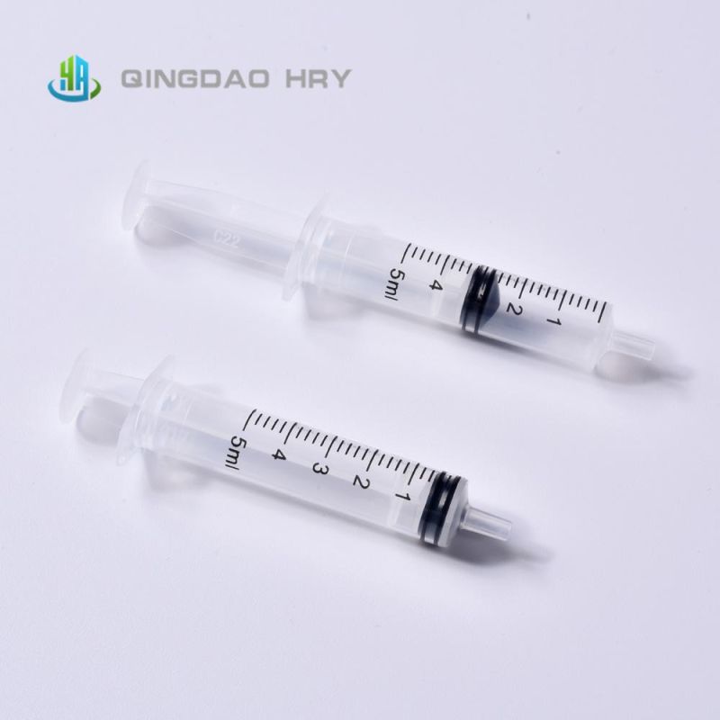 5ml Disposable Syringe Luer Slip Without Needle From Professional Manufacture with FDA 510K CE&ISO Improved for Vaccine Stock Products and Fast Delivery