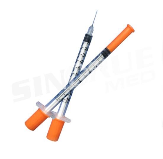 1ml 100 I. U Disposable Insulin Syringe