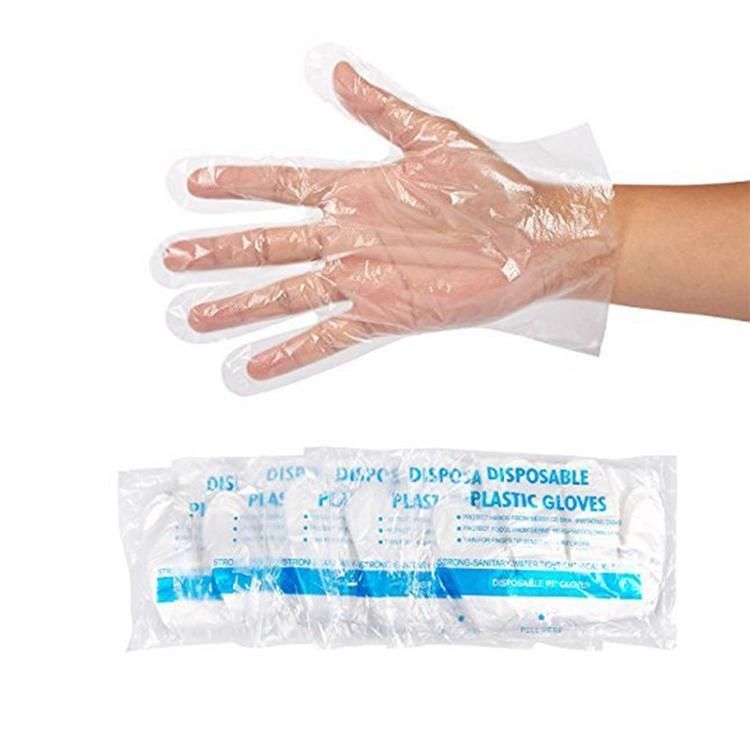 Waterproof PE Resistant Disposable Polyethylene Plastic Gloves for Food Grade