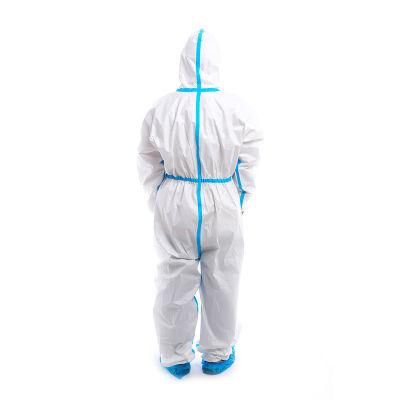 Type 4/5/6 Wholesale Antistatic Disposable Nonwoven Construction/Chemical/Medical Protective Coverall