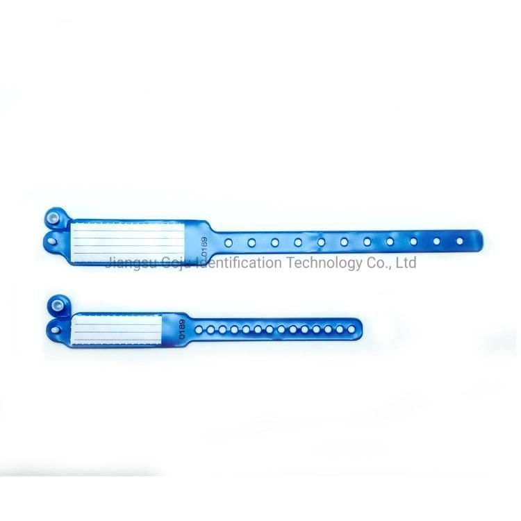 Waterproof Custom Vinyl Material Hospital Medical ID Band