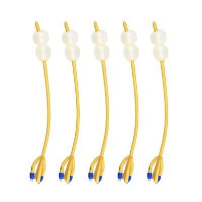 Medical Disposable Double Balloon 4way Latex Foley Catheter