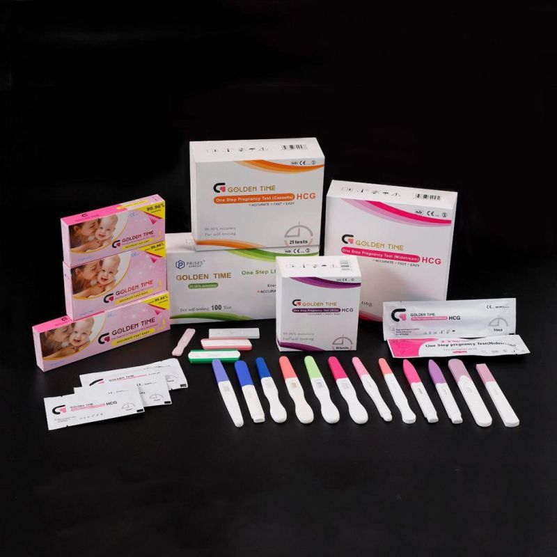 Colloidal Gold Diagnos Kit HCG Urine Pregnancy Test Strips