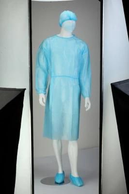 Pinmed Disposable PP+PE Isolation Gown