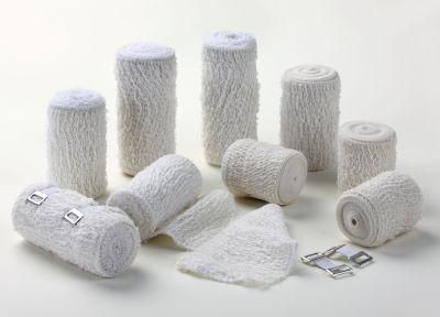 Medical Elastic Bandage Cotton Bleached Elastic Crepe Bandage with Ce/ISO/FDA