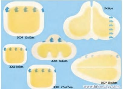 Mdr CE Approved Disposable Adhesive Hydrocolloid Footcarewound Plaster for Clinical Hospital
