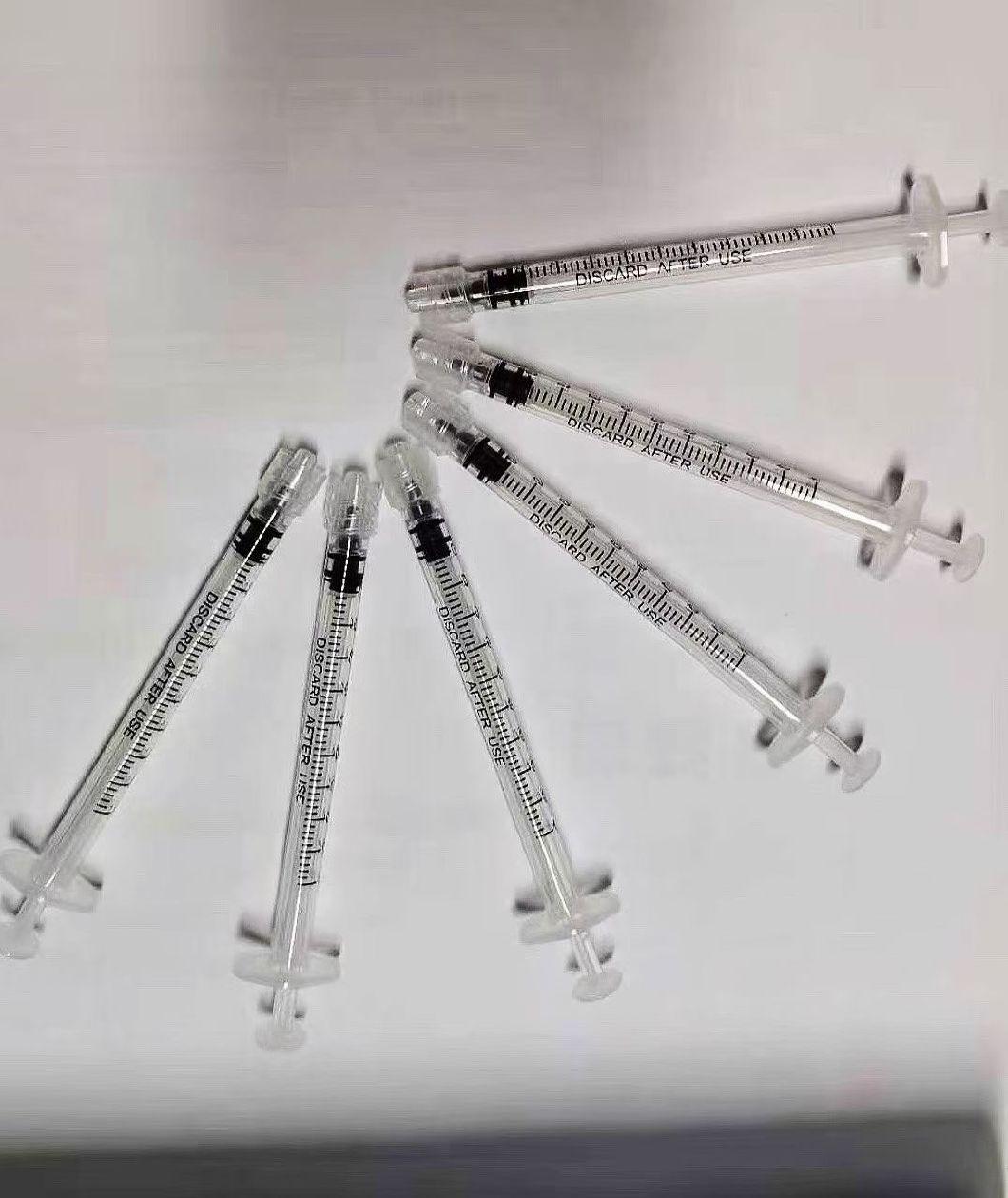 Disposable Medical Plastic Luer Lock Syringe with Needle or Without Needle