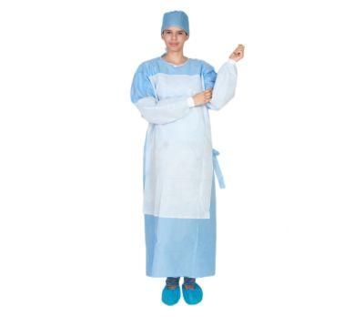 Sterilized Surgical Gown with Reinforcement on The Chest and Sleeves