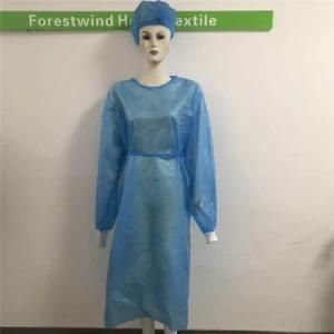 Disposable Waterproof Protective Clothing Nonwoven Isolated Gown