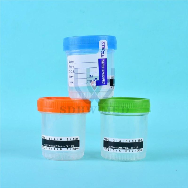 Sterile Container with Scoops Fecal Plastic Disposable Stool Collection Container