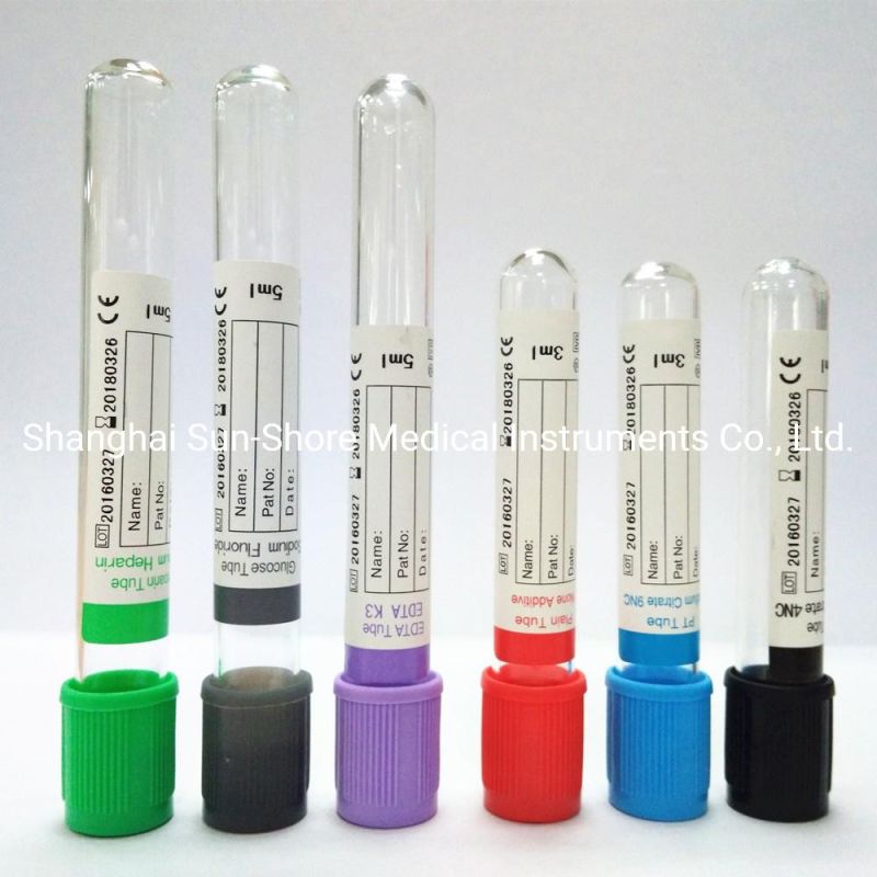 OEM Disposable Vacuum Blood Collection Tubes EDTA Tube Gel Tube