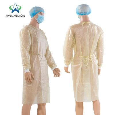 Disposable Nonwoven Surgeon Isolation Surgical Gown with Knit Cuff