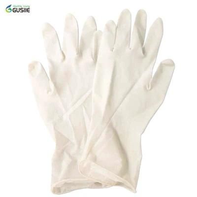 Disposable Powdered Powder Free Medical Examination Latex Rubber Gloves