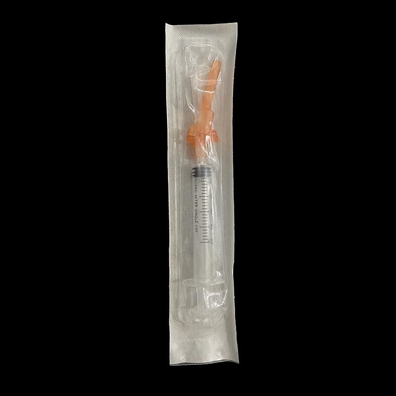 CE Approved Manual Retractable Safety Retractable Syringe with Needle 1/3/5/10ml-C0190