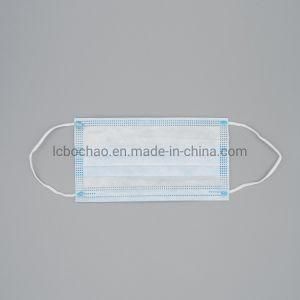 Medical 3 Layer Ply Disposable Non-Woven Protective Protection Earloop Bfe 90% 95% 99% Face Mask in Stock