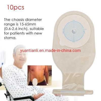 High Quality New Style 57mm 70mm Size Opend Stoma Medical Disposable Ostomy Colostomy Bag