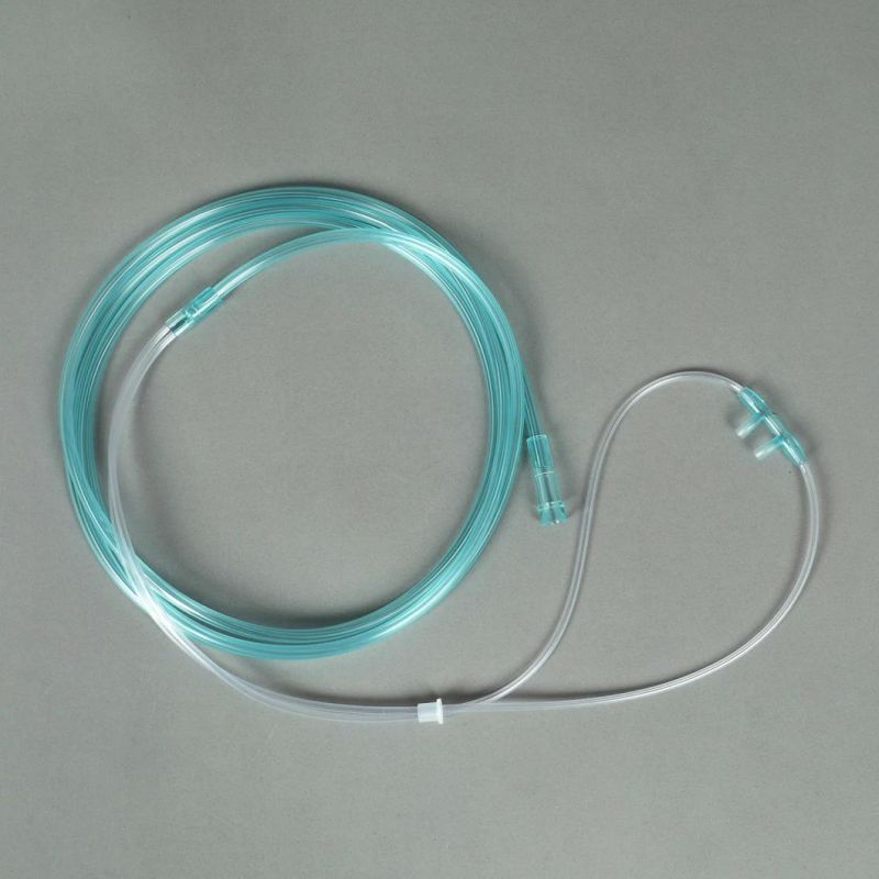 Clear Color Disposable Nasal Oxygen Cannula with Injection Nasal Prongs CE/FDA