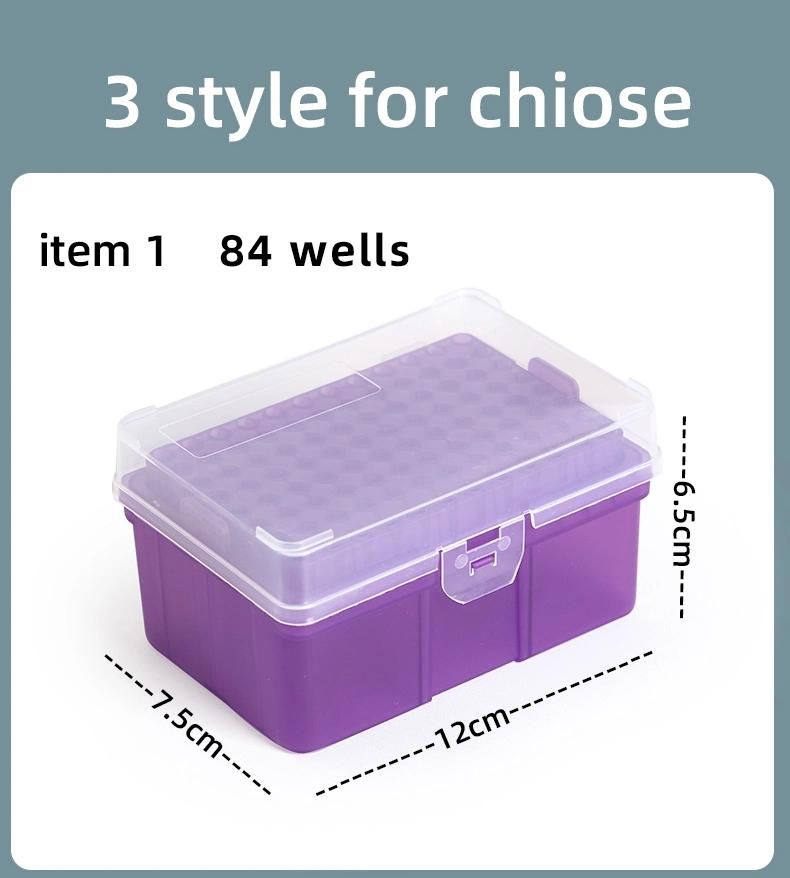 Dnase Rnase Free 1000UL Low Retention Filters Pipette Tips Box Micro Pipette Tips for Laboratory Use