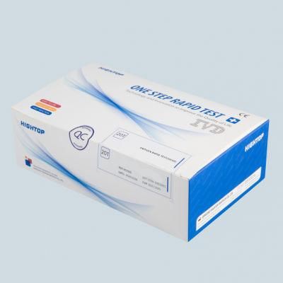 Hightop Antigen Rapid Test Test Kit Medical Testing Reagents Cassette for Hospital Use CE Certification