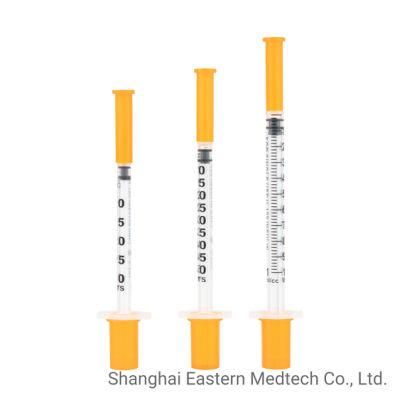 Sterilization Disposable Medical Use U-100/U-40 Insulin Syringe