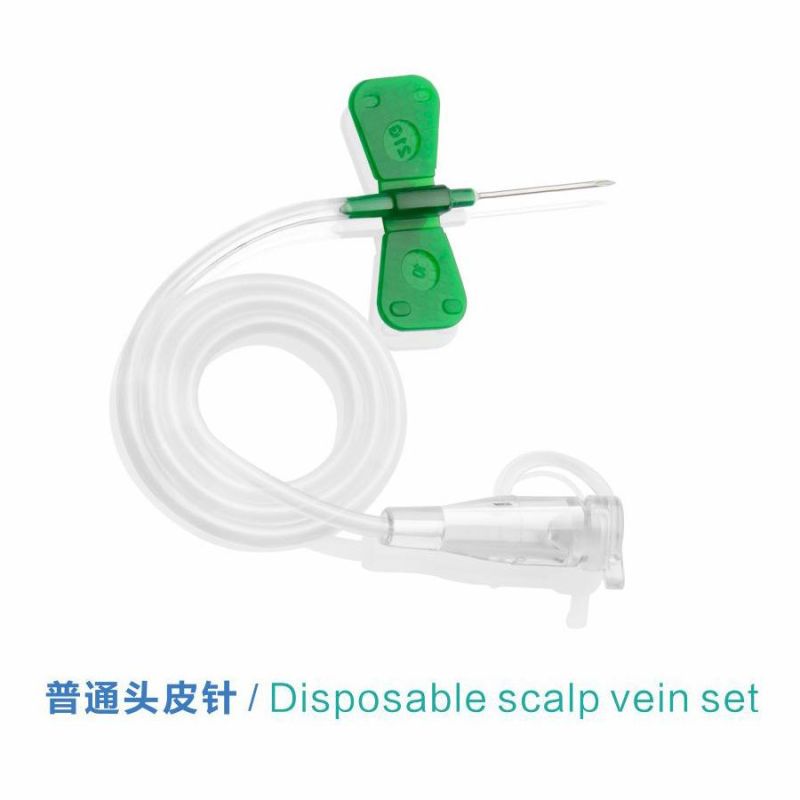 CE&510K Single Use Disposable Butterfly Needle Wing Scalp Vein Set for Injection