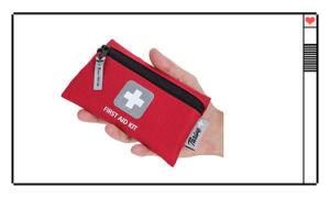 Red Medical of First Aid Kit Outdoor