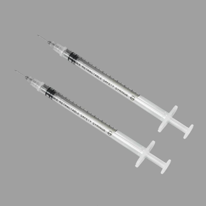 Wholesale Disposable Manual-Retractable Safety Syringe with CE/FDA Certificate
