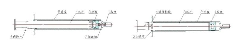 Factory Wholesale Disposable 0.5-20ml Medical Injection Luer Lock Slip Auto-Disable Syringes with CE&ISO&FDA