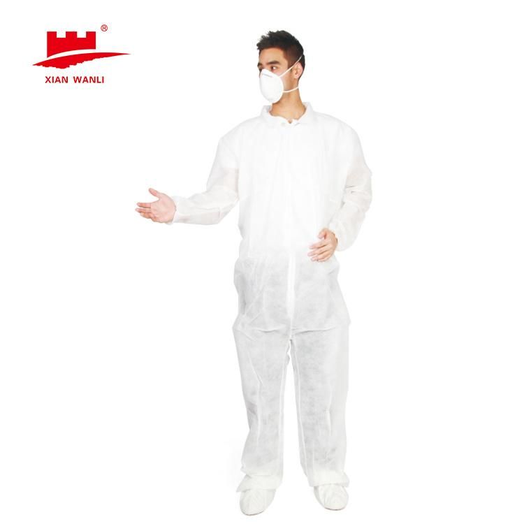 Disposable CE Isolrtion Safety Protection Coverall Protective Garment PP/PP+PE Coverall