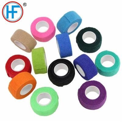 Disposable Bulk Wholesale Medical Supply Non Woven Cotton PBT Gauze Easy Tear Self Adhesive Vet Wrap Adhesive Elastic Cohesive Bandage