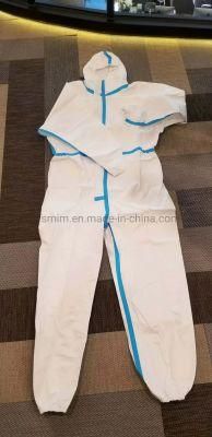 Single Use Overall Hooded Dispasable Isolation Suit White XL