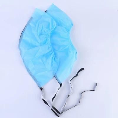China Disposable Non-Woven Anti-Static Overshoe Non-Skip Shoecover with Conductive Band