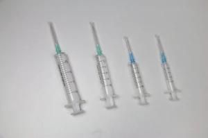 2 Part Disposable Plastic Syringe with Needle