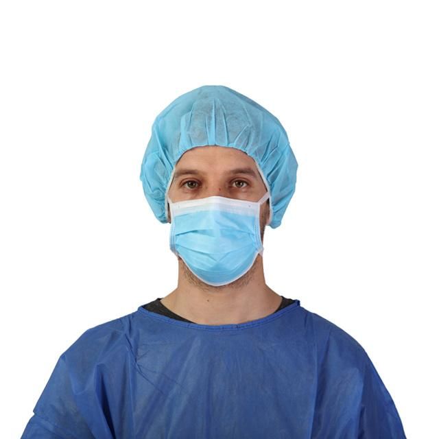 Qualified Manufacture Wholesale Low Prize Single Elastic/Double Elastic Disposable Medical Bouffant Cap