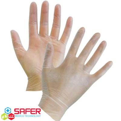 Nitrile Vinyl Blend Gloves Food Grade with High Quality Powder Free Clear