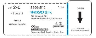 Black Silk Precut Surgical Sutures