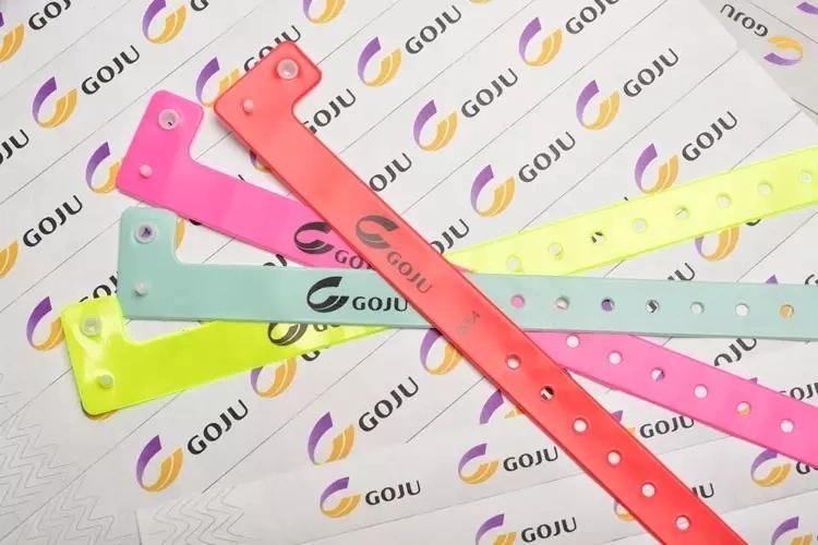 Promotional Gifts Disposable Plastic Customized Event Wristband with Logo
